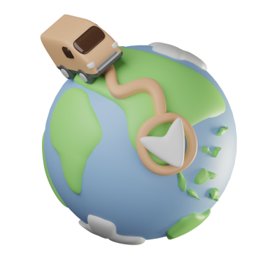 3B Küresel Teslimat Simgesi Resmetme