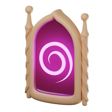 3 Boyutlu Sihirli Ayna Simgesi Çizimi