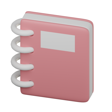 3B Not Defteri Simgesi Çizimi