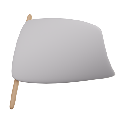 3D Beyaz Bayrak Simge Resmetme Sunucusu