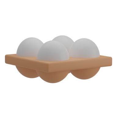 3 Boyutlu Yumurta Tablası Simgesi Resmetme Sunucusu