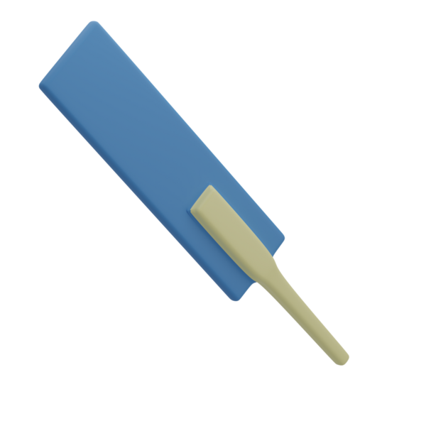 3 Boyutlu Kriket Yarasası Simgesi Çizimi