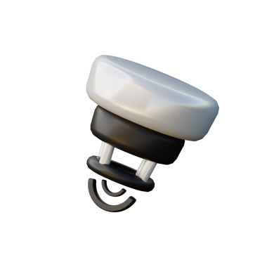 3D Duman Dedektörü İllüstrasyonu