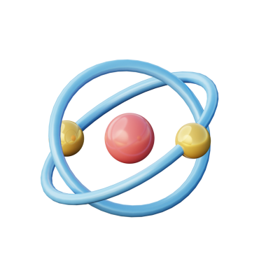 3B Atom İllüstrasyon Simgesi Hazırlama