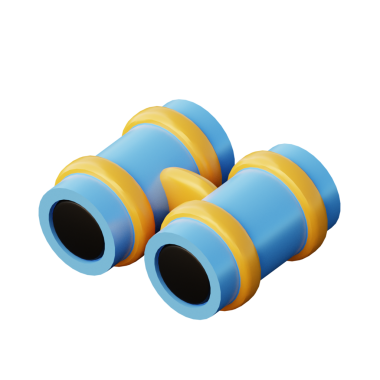 3B Dürbün İllüstrasyon Simgesi Hazırlama