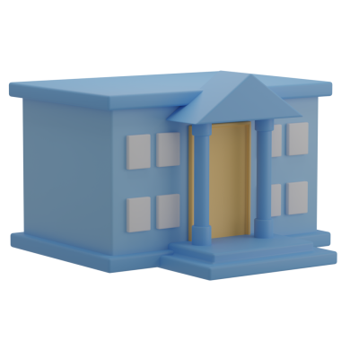 3D Mahkeme İllüstrasyon Simgesi Hazırlama