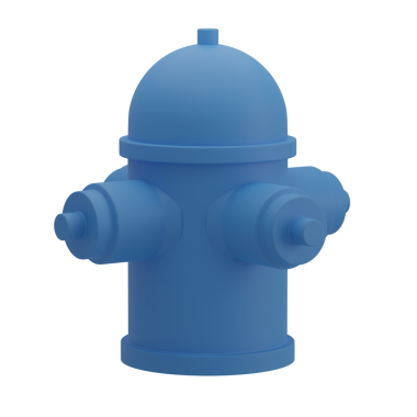 3D Yangın Hidroliği Resmetme Simgesi Hazırlama