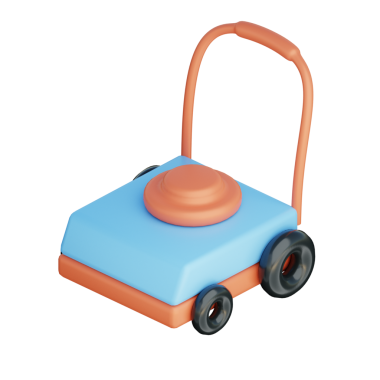 3 Boyutlu Çim Biçici Resim Simgesi Hazırlama