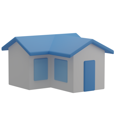 3D Minimalist Ev Resmetme Simgesi Hazırlama