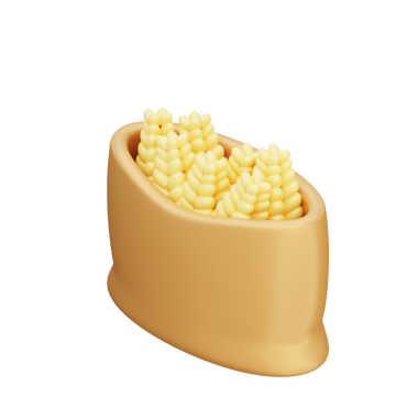 3 Boyutlu Tahıl Torbası Resim Simgesi Hazırlama