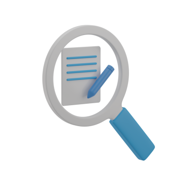 3B Arama İçeriği İllüstrasyon Simgesi Hazırlama