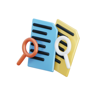 3B Arama Veri İllüstrasyon Simgesi Hazırlama