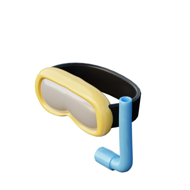 3 Boyutlu Şnorkelleme Resim Simgesi Hazırlama