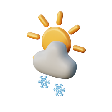 3D Karlı Gün Resim Simgesi Hazırlama