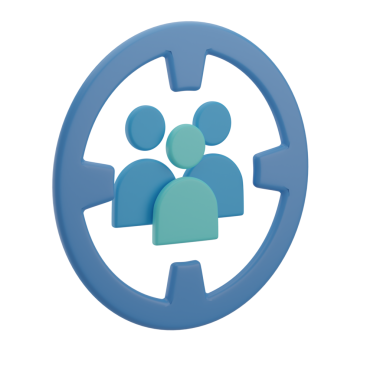 3D Hedef Seyirci İllüstrasyon Simgesi Hazırlama