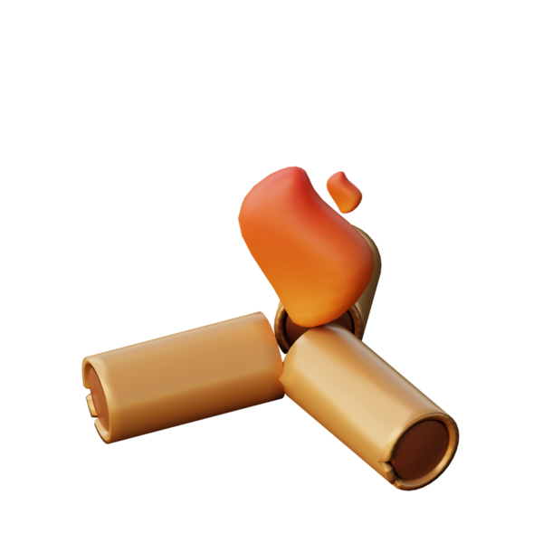 3D Şenlik Ateşi Resim Simgesi Hazırlama