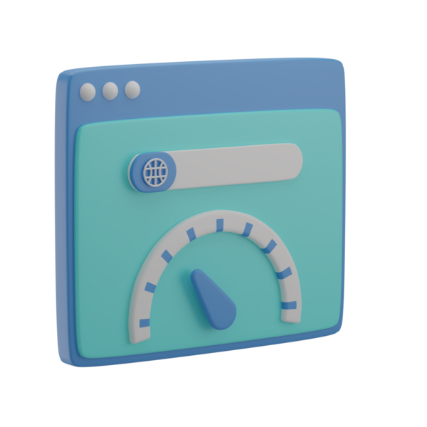 3B Tarayıcı Hızı İllüstrasyon Simgesi Hazırlama