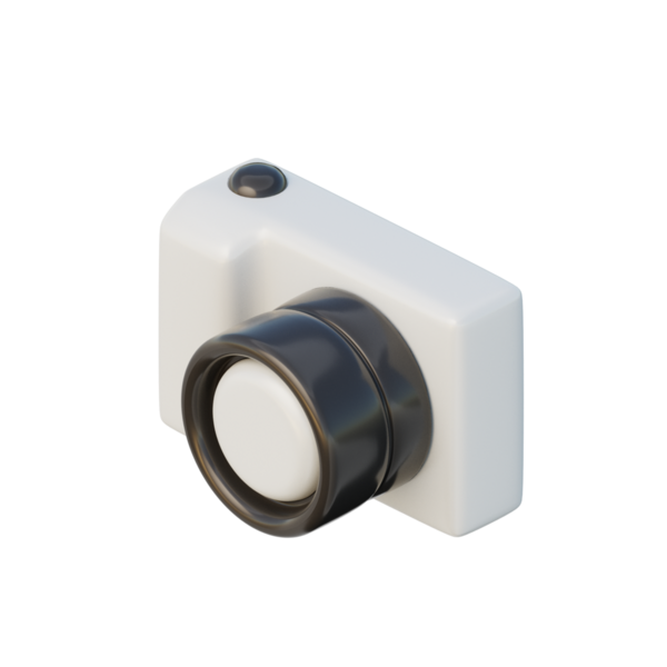 3B Kamera İllüstrasyon Simgesi Hazırlama