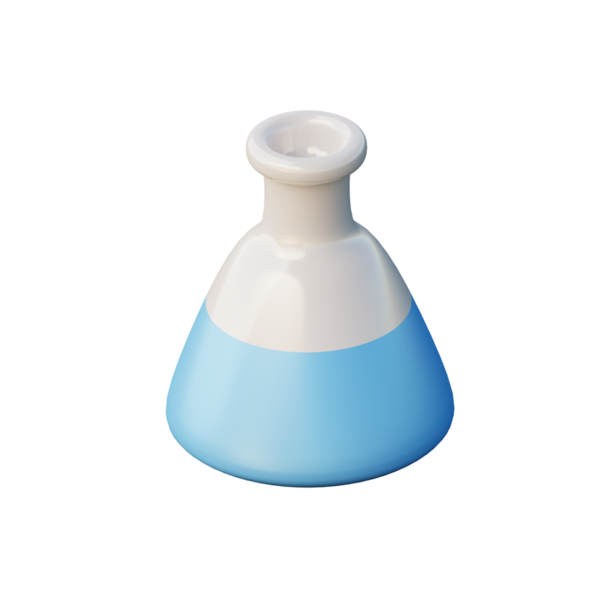 3D Erlenmeyer Matarası Resim Simgesi Hazırlama