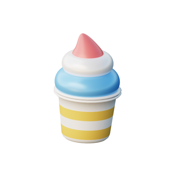 3B Dondurma Resmetme Simgesi Hazırlama