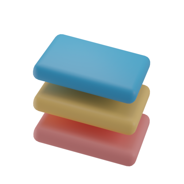 3 Boyutlu Tabaka Resmetme Simgesi Hazırlama