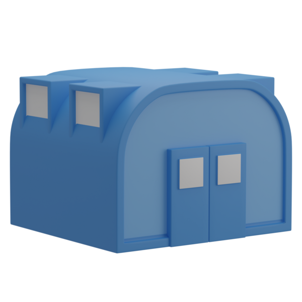 3D Askeri Kamp Resmetme Simgesi Hazırlama