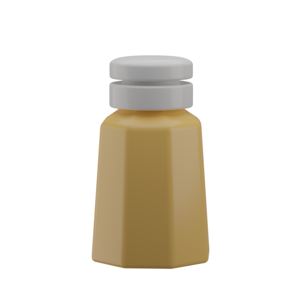 3 Boyutlu Biber Şişesi İllüstrasyon Simgesi Hazırlama