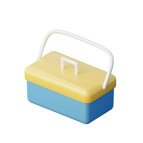 3D Taşınabilir Dondurucu Resmetme Simgesi Hazırlama