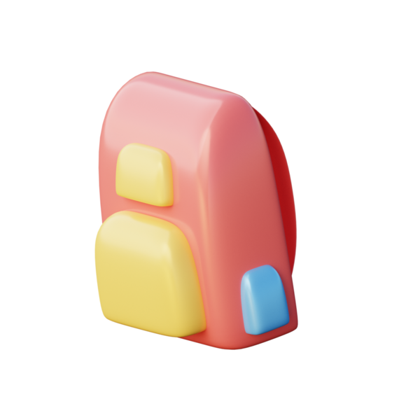 3B Okul Çantası Resim Simgesi Hazırlama