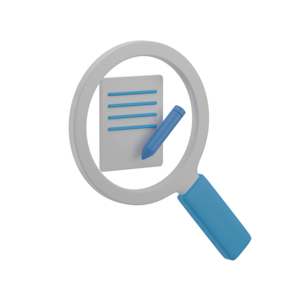 3B Arama İçeriği İllüstrasyon Simgesi Hazırlama