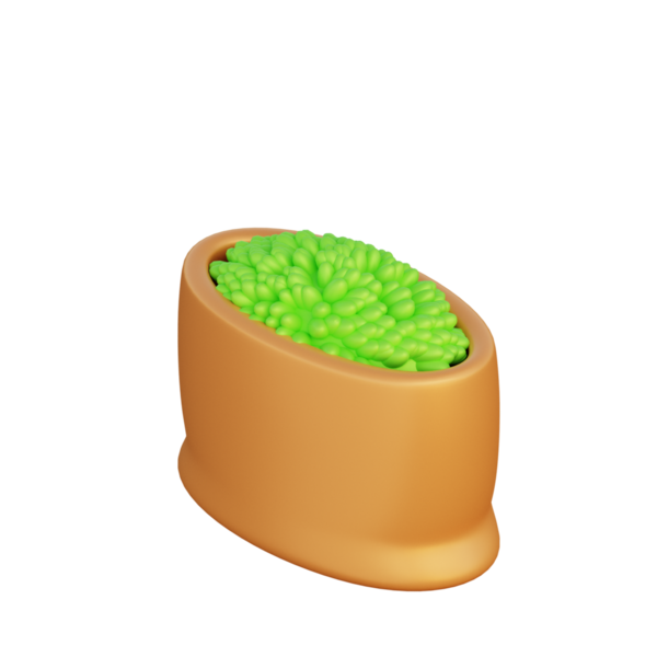 3B Tohum İllüstrasyon Simgesi Hazırlama