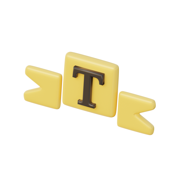 3B Metin Kutusu İllüstrasyon Simgesi Hazırlama