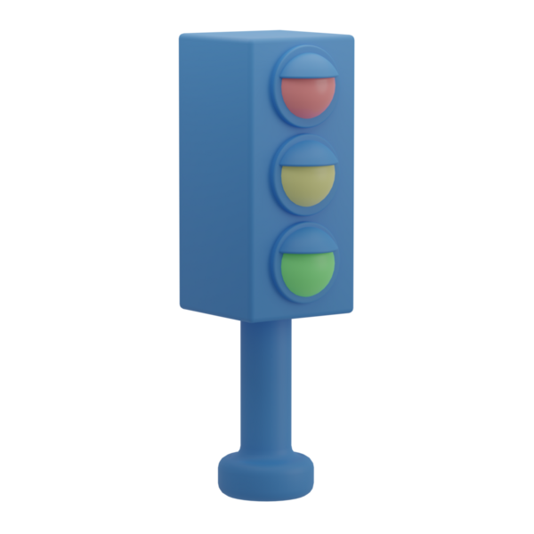 3B Trafik Işığı Resmetme Simgesi Hazırlama