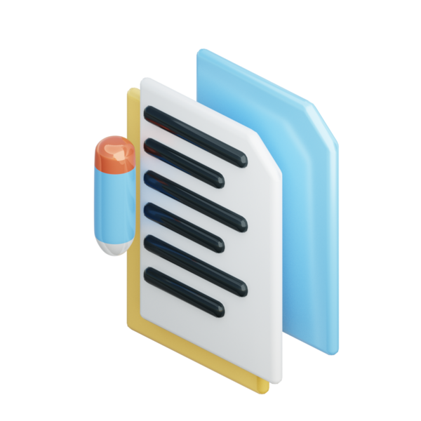 3D Yazma Proje İllüstrasyon Simgesi Hazırlama