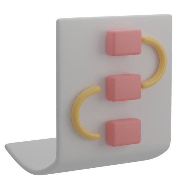 3B Çalışma Akımı İllüstrasyon Simgesi Hazırlama