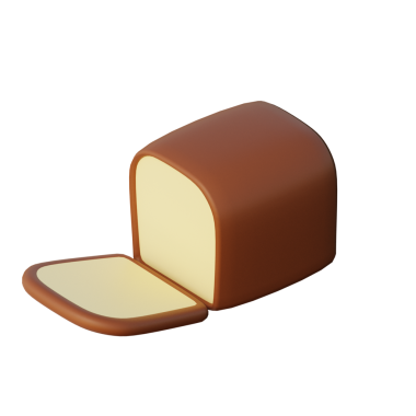 3 Boyutlu Ekmek Simgesi Hazırlama Çizimi