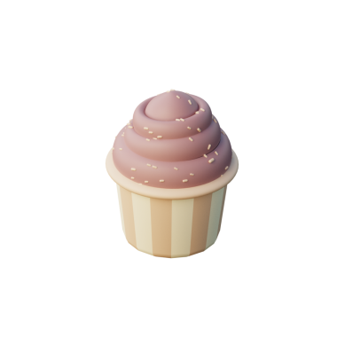 3 Boyutlu Kek Simgesi Çizimi