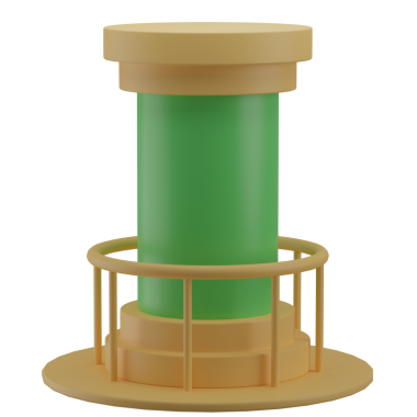 3 Boyutlu Kriyojenik Oda Simgesi Görüntüleme