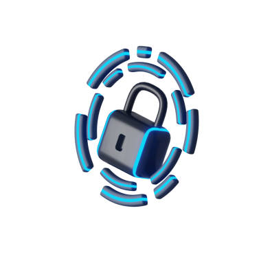 3 Boyutlu Siber Güvenlik Simgesi Görüntüleme