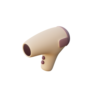 3 Boyutlu Saç Kurutma Simgesi Hazırlama