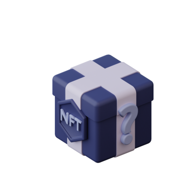 3D NFT Mistery Kutu Simgesi Resmetme