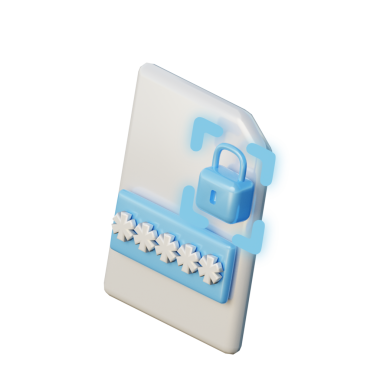 3B Parola Korumalı Kilit Simgesi Resmetme