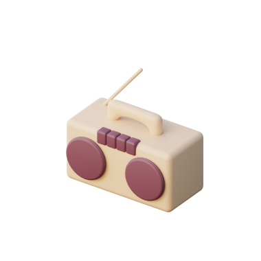 3D Radyo Simgesi Hazırlama Çizimi