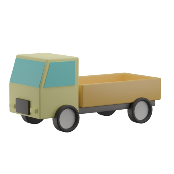 3 Boyutlu Kamyonet Simgesi Resmetme