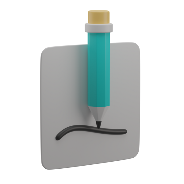 3 Boyutlu Taslak Simgesi Hazırlama Çizimi