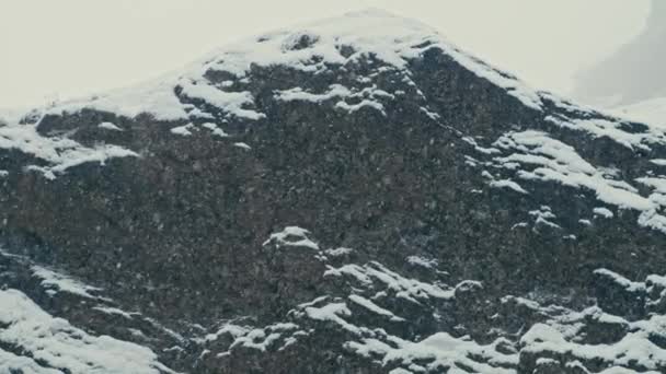 Zapis Śniegu Górach — Wideo stockowe