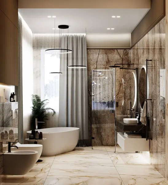 banyo modern tarzı