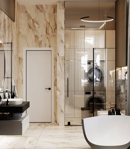 banyo modern tarzı