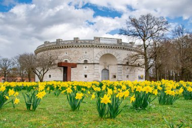 Bavyera, Almanya 'daki eski ingolstadt şehrinin manzarası