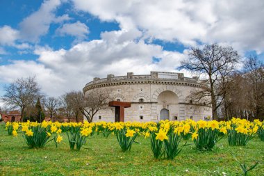 Bavyera, Almanya 'daki eski ingolstadt şehrinin manzarası